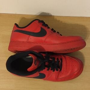 Nike Red and Black Athletic Shoes
